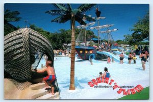 NEW BRAUNFELS, TX ~ Pirate Playground SCHLITTERBAHN WATER PARK 4x6 Postcard