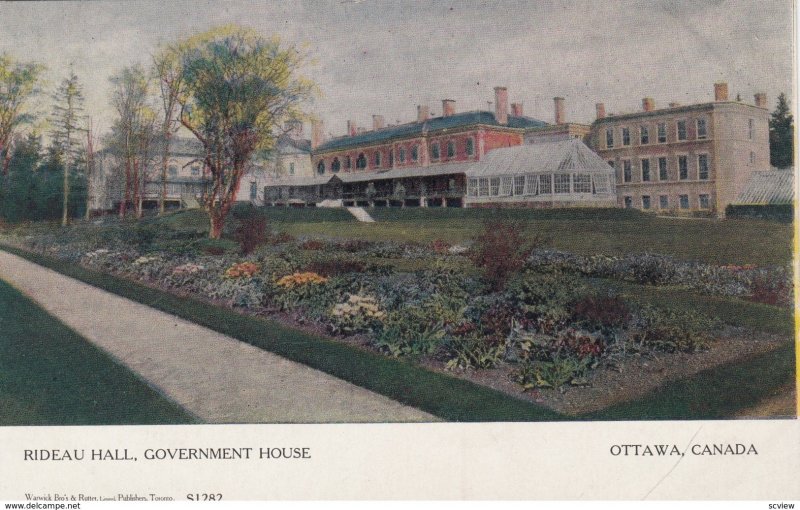 OTTAWA, Ontario, Canada, 1900-10s; Rideau Hall, Government House