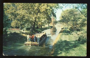 New Hope, Pennsylvania/PA/Penn Postcard, Barge Ride On Delaware Canal, Bucks