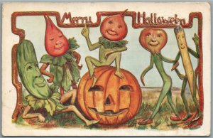 HALLOWEEN 1911 EMBOSSED ANTIQUE POSTCARD