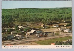 Wayfare Restaurant, Ignace, Ontario, Chrome Aerial View Postcard