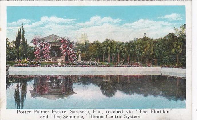 Florida Sarasota Potter Palmer Estate Reached Via The Floridan & The Semin...