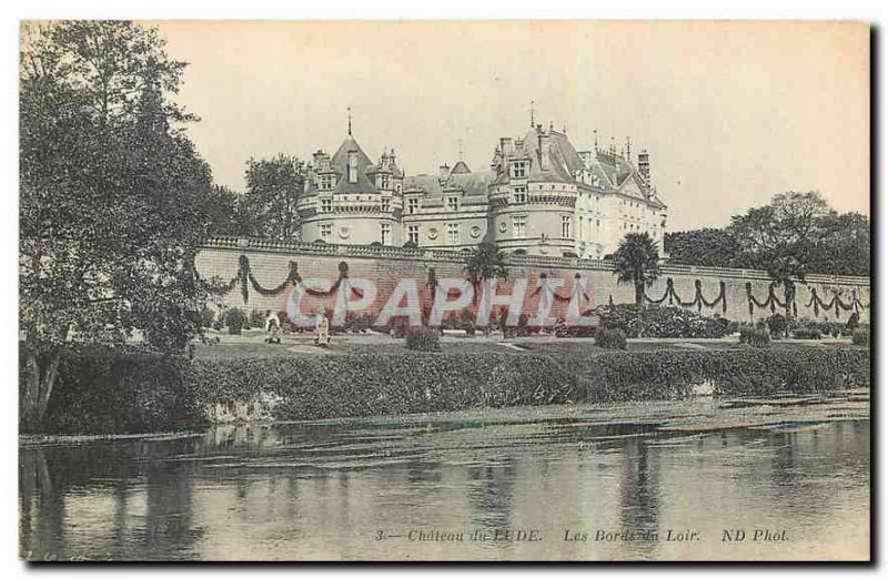 Old Postcard Chateau de Odo Les Bords du Loir