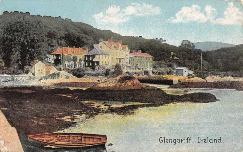 Glengariff Ireland Hisoric Bldg Waterfront Antique Postcard K44872