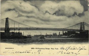 CPA AK Williamsburg Bridge NEW YORK CITY USA (790552)