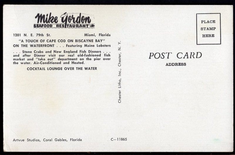 Florida MIAMI Interior - Mike Gordon Seafood Restaurant - Chrome