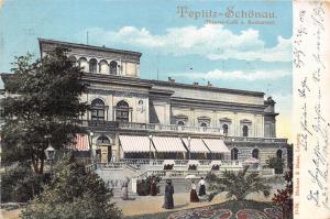 bg18812 czech Teplice Teplitz Schonau Cafe Restaurant Theatre