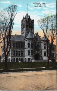 Johnson County Courthouse Iowa City Iowa Vintage Postcard C202