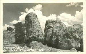 City of Rocks Southern New Mexico #432 1940s RPPC Photo Postcard 20-12804