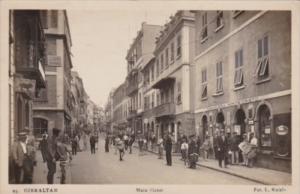 Gibraltar Main Street Scene Real Photo