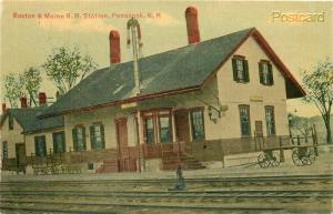 NH, Penacook, New Hampshire, Boston & Main Railroad Depot