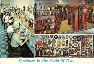 CALIFORNIA TIME SERVICE Clock Sales~Repair LONG BEACH~SANTA ANA  4X6 CA Postcard