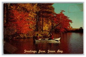 Postcard WI Greetings From Green Bay Wisconsin Vintage Standard View Card 