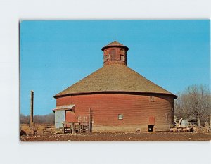 Postcard W. H. York Round Barn Tangier Indiana USA