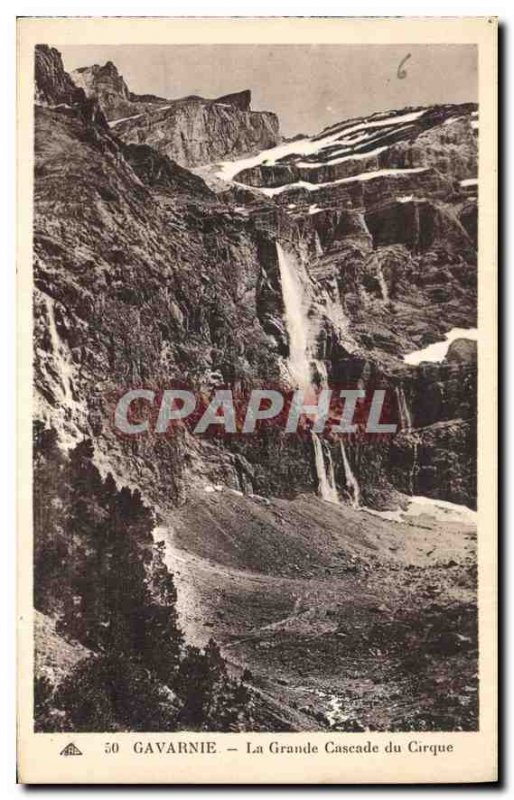 Old Postcard Gavarnie Great Cascade Cirque