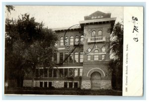 1908 Central School Building Oelwein Iowa IA Posted Antique Postcard