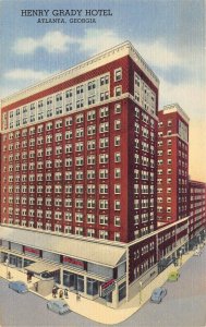 Atlanta Georgia 1940s Postcard Henry Grady Hotel