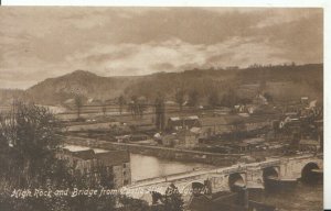 Shropshire Postcard - High Rock and Bridge from Castle Hill, Bridgnorth - 9148A