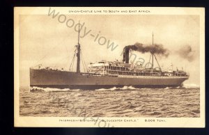 LS3068 - Union Castle Liner - Gloucester Castle - built 1911 - postcard