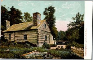 Old Log Cabin on Darby Creek, Philadelphia PA Vintage Postcard J26