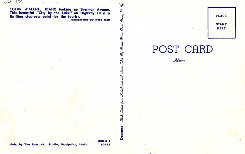 ID - Coeur d'Alene. Sherman Avenue Scene