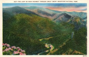 The Loop on Main Highway Through Great Smoky Mountains National Park