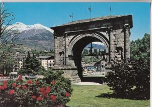 BF29710 arco triomfale all imperatore aug  valle d aosta  italy front/back image