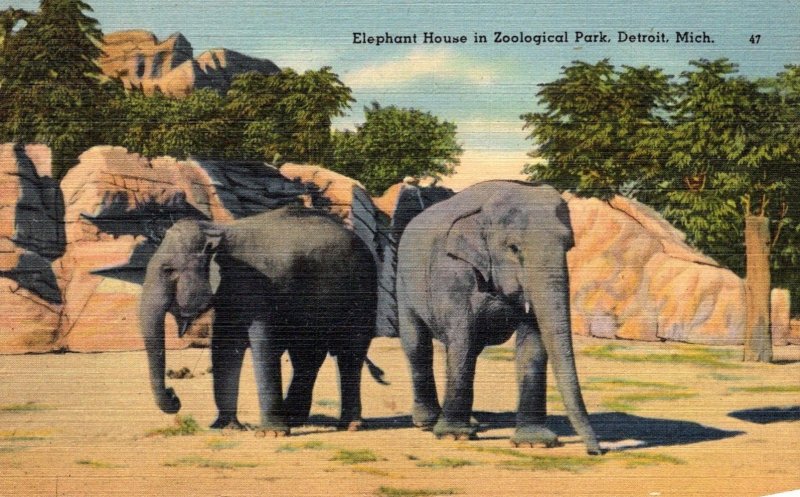 Michigan Detroit Zoological Park Elephant House