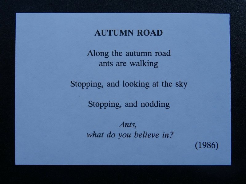 AUTUMN ROAD Paintings Poems by Japanese Disabled Artist Tomihiro Hoshino PC