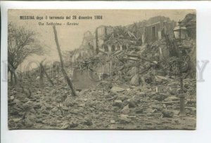 432794 Italy 1908 year Messina earthquake Corso Via Solferino Vintage postcard