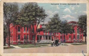 Springfield Illinois 1923 Postcard Springfield Hospital