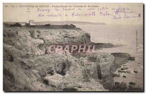 Old Postcard surroundings Royan Vallieres and headlands Suzac Lighthouse Ligh...