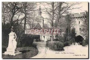 Old Postcard Gray Chateau La Tour