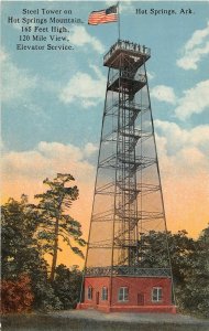 H99/ Hot Springs Arkansas Postcard c1910 Steel Tower 165 FT High  26