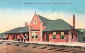 Bellingham WA Great Northern Passenger Depot Train Station Postcard