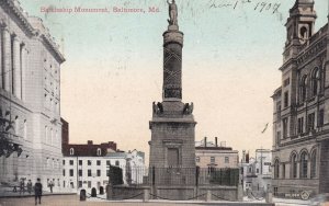 BALTIMORE, Maryland, PU-1907; Battleship Monument