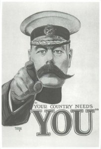 Vintage Poster Archieve Mayfair Cards of London Kitchener your country needs you
