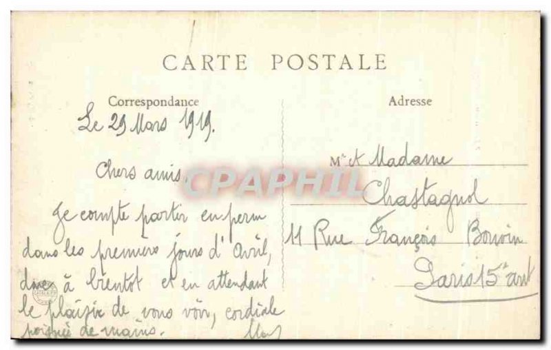 Old Postcard Illustrated Vosges Remiremont L & # 39Eglise