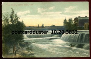 h5061 - SMITHS FALLS Ontario Postcard 1910s Rapids. Quaker Mill