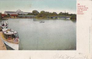 Illinois Chicago Lagoon At Jackson Park and Wooded Island 1906