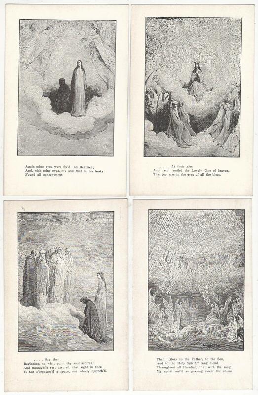 23 - Religious, Mythological Drawings/Scenes with Verse Antique Postcards N4500