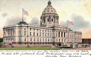 St. Paul Minnesota, 1906 Historical Minnesota State Capitol, Vintage Postcard
