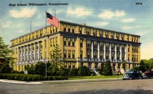 Williamsport, Pennsylvania - A view of the High School - in the 1940s