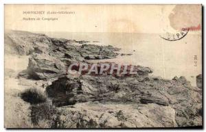 Old Postcard Pornichet Rocks Congrigou