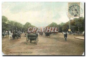 CARTE Postale Old Paris Rond Point des Champs Riyneen