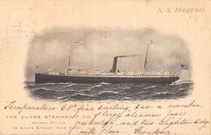 Clyde Steamship Co SS Iroquois Steamer Vintage Postcard AA41256