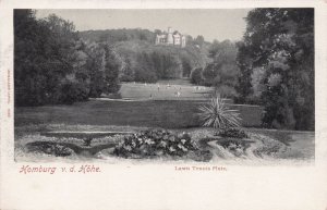 Homburg Lawn Tennis Grounds Platz Antique German Postcard