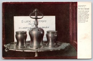 Silver Inkstand Used For Declaration Of Independence & Constitution~Vintage PC