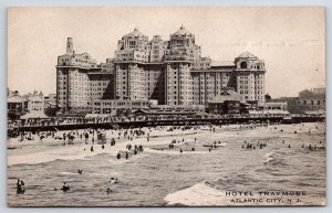 Hotel Traymore Atlantic City New Jersey NJ Ocean View Pier Beach Postcard