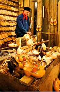 Netherlands Clogmaker In His Workshop